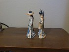 Vintage Mid Century Oriental Asian Figurine Pair Made In Japan