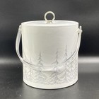 Libbey Frosty Pines Ice Bucket Home Vintage 