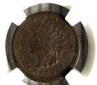 1863 Civil War  Patriotic  Token   63 443a   New York   Ngc Ms 61
