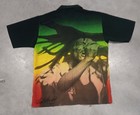 Bob Marley Dress Shirt   size M   100  Polyester   excellent Condition