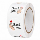 1000 Piece Thank You Stickers Round Self Adhesive Labels For Packaging Seals