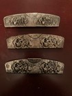 3 Silver Cased Tortoise Shell Detailed Combs