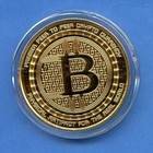 Anonymous Bitcoin 1oz Silver Proof Guardian 24k Gold Finish Limited Edition  82