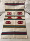 Vintage 70s Navajo Gallup Throw Handwoven Loomed Cotton Warp 38    L X 22    W