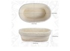 3 Piece Banneton Bread Proofing Basket Set