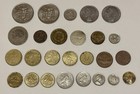 Mixed World Coin Lot 26 Coins Foreign Currency Jamaica Italy Mexico Lithuania