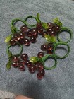 Glass Napkin Ringd  Handmade Set Of 6  Beautifully Done