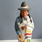 Whiskey Decanter 1969 Lionstone  proud Indian  Empty Vtg Barware Western Cowboy