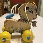 Fisher Price 1964 Vintage Little Lamb Wooden Pull Toy  684