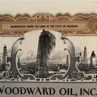 Woodward Oil  Inc  Stock Certificate 200 Shares Colorado