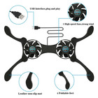 Dual Usb Cooling Fan Pad Foldable Slim Fans Cooler Stand For Laptop Pc Notebook