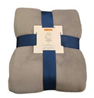 The Big One Full   Queen Fleece Blanket Gray Microfleece Throw Blanket 
