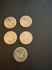 5 Standing Liberty Quarter Dollar