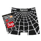 Supreme Ss26 Hanes Spider-man Boxer Briefs  2 Pack  Black White Red S-xxl