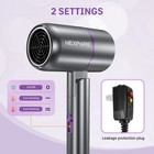 1300w Ionic Hair Dryer  Light Quiet  For All Hair Types Salon Travel With Nozzle