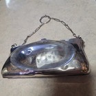 Adorable Antique Sterling Silver Purse Bag Card Case