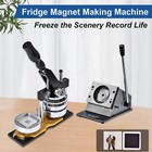 Magnet Maker Machine 2x2in Fridge Magnet Badge Maker Kit 100 200pcs Materials