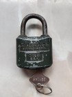 Vintage Antique Corbin Metal Padlock Lock W  Key