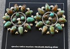 New Big Navajo Earrings By D  Benally Mojave Turquoise   Sterling 12 Grams 1 25 