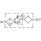 Aro C38341-800 Frl Filter Regulator Lubricator 1 2  Npt Port 150 Cfm 150 Psi