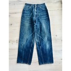 Vintage 80s Lands  End Rustic Denim Jeans High Waist Ankle Cropped Dark Wash