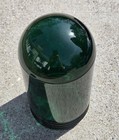 Vintage Green Explosion Proof Industrial Light Glass Globe Screw On   Nos