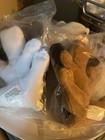 Tonka Pound Puppies Vintage 1986 2 Sealed Stuffed Dog Lot Of 7 White black brown