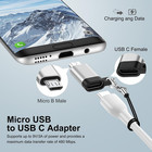 Usb C To Micro Usb Adapter  4-pack Type C Female To Micro Usb Male Convert Conne