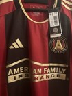 Atlanta United 23 24 Authentic Mls Home Soccer Jersey Black red Mens Xl 