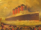 Cunard Steamship Co  Mauretania Huntley   Palmers Biscuit Tin