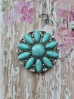 Magnetic Brooch  Faux Turquoise Stone  Western Jewelry  Scarf  Hat Magnetic Pin