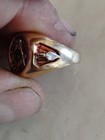 10k Tri Color Gold Masonic Lodge Freemason s  Members Ring 9 3 Grams Rare 