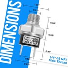 Air Pressure Switch 90-120 Psi Air Compressor Pressure Switch 1 4 -18 Npt Mal   