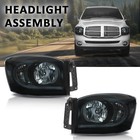 Led Headlights Pair For Dodge Ram 1500 06-08 2500 3500 06-09 Smoke Lens Black