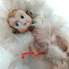 Vintage Celluloid Flapper Kewpie Girls Feathers Carnival Prize Doll Toy Japan 5 
