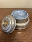 Vintage 1940s Victorian Powder Puff Wind-up Music Box  Aluminum