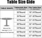 Round Picnic Tablecloth  Waterproof Elastic Fitted Table Covers For 36  - 44  Ta