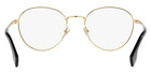 Versace Ve 1279 1002 Gold Metal Round Eyeglasses 53mm