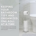 Jumbo Bathroom Toilet Paper Multiple Roll Holder Rack   Stand And Free Standing