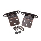 25 Pair 50 Pcs Self Closing Cabinet 3 8 Offset Inset Hinges Bronze Orb 62727