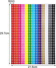 9360 Pcs Small Dot Stickers 6mm Tiny Colored Round Labels Color Coding Multicolo