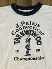 1988 Vintage J  Palais Tae Kwon Do Championship T Shirt Martial Arts Connecticut