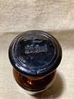 Vintage Amber Glass Apothecary Bottle With A Stopper  5 