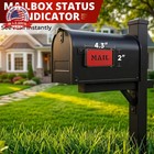 Mailbox Flag Replacement Kit Metal Front Mount Red Mailbox Flag For Brick  Stone