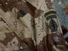 Issued Us 6-color Desert chocolate Chip Bdu Top  Named And Sf Patched  M-l