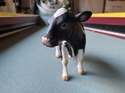 Schleich Holstein Cow Dairy Retired 2007 Farm Animal Figure Black   White Toy
