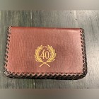 Vintage Illinois Railroad 40th Anniversary Lifetime Rail Pass In Leather Wallet