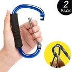2 Pack Stroller Hooks 5 3  Large Stroller Clips stroller Hook For Hanging Bags