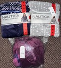 Nautica Ladies 2 Piece Fleece Pajama Sleepwear Set  Gray  blue Purple  1812934