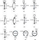 A-minusone 84 98 120pcs Body Septum Piercing Kit 14g 16g Tools For Nose Tongue L